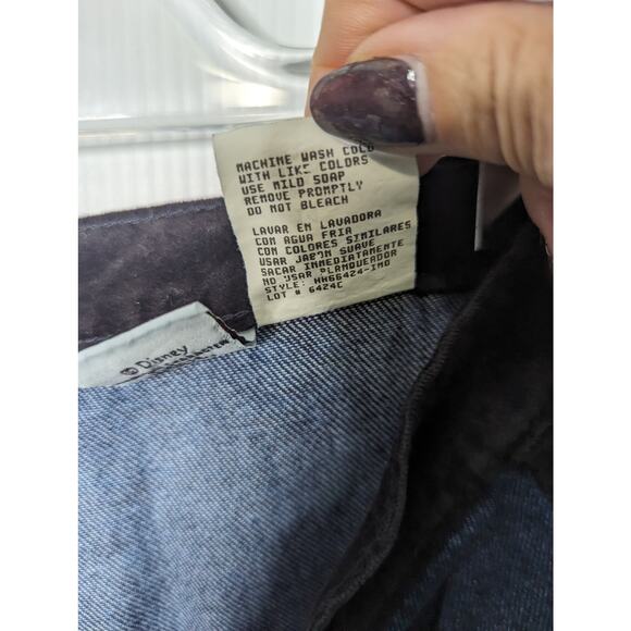 Vintage 90's Mickey & Co Jeans High Waist Tapered Leg Velvet Side Embroidered - Picture 9 of 10